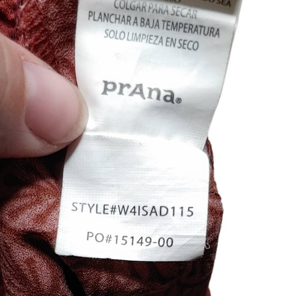 prAna Elastic Waist Loose Flowy Summer Pants Wmns L Bohemian Comfortcore Casual - Picture 7 of 7